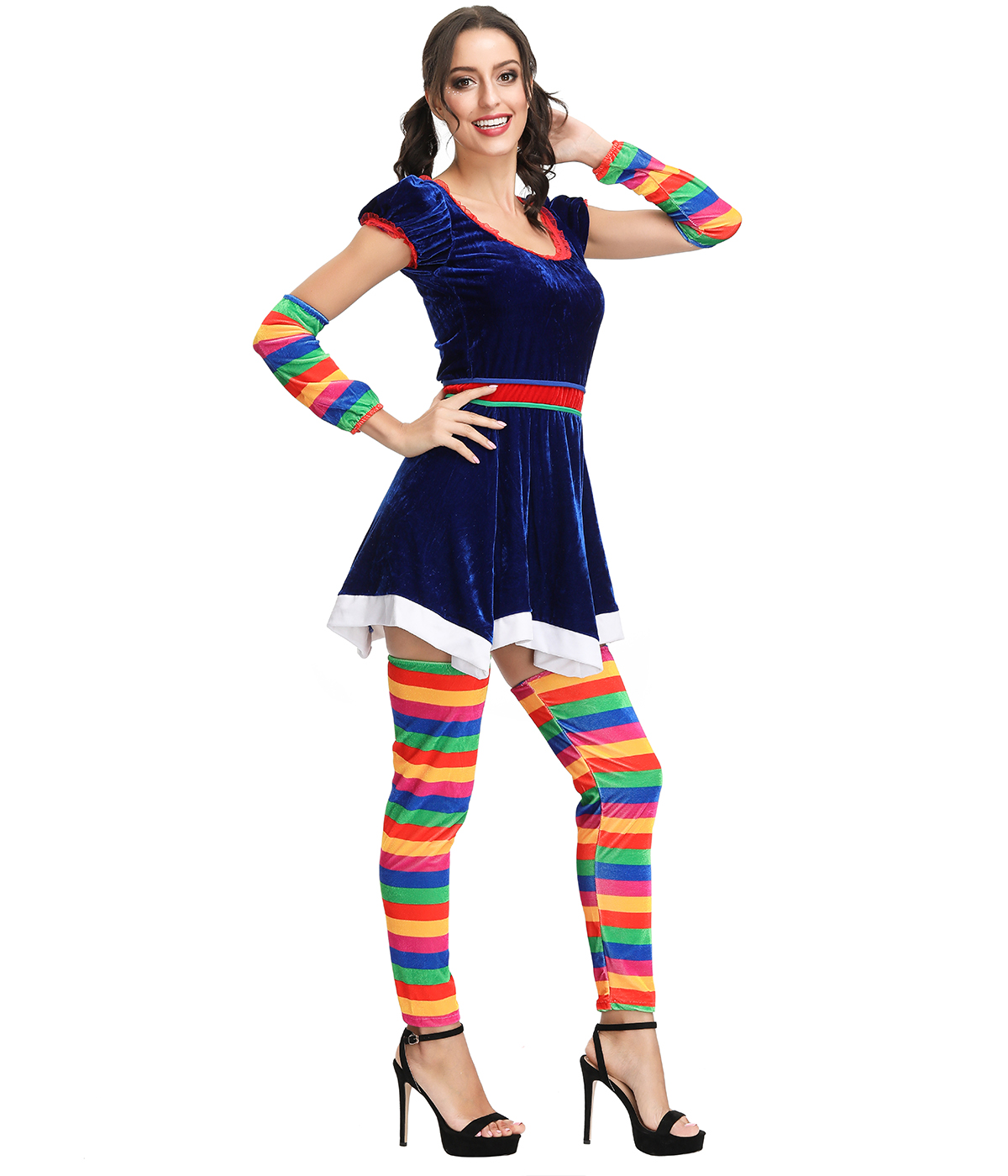 F1909 sexy clown costume for women